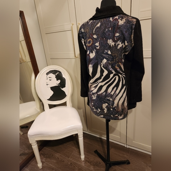 Cowl Neck Pullover Women's Sweater - Picture 3 of 6